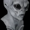 Alien Grey Halloween Mask and Hand Set