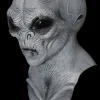Alien Grey Halloween Mask and Hand Set