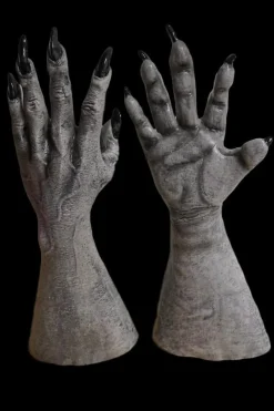 Alien Grey Halloween Mask and Hand Set