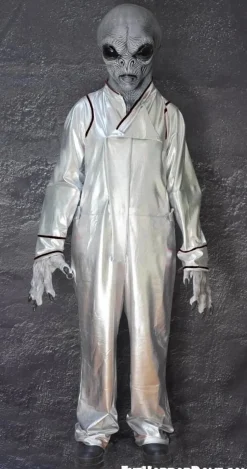 Area 51 Space Suit with Black piping Alien Costume