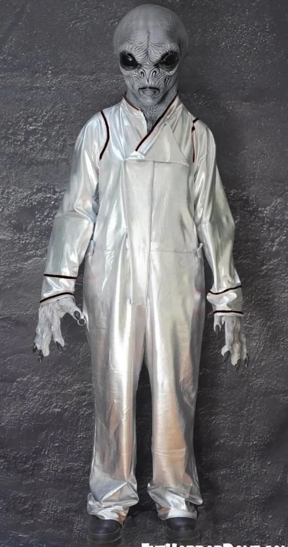 Area 51 Space Suit with Black piping Alien Costume