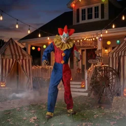 Axe-Wielding Clown Halloween Animatronic Decoration