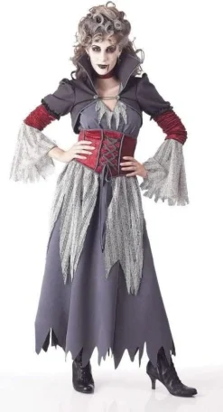 Banshee - Curly Grey Hair Halloween Wig