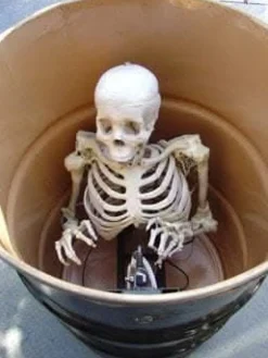 Barrel Spitter Skeleton Halloween Animatronic