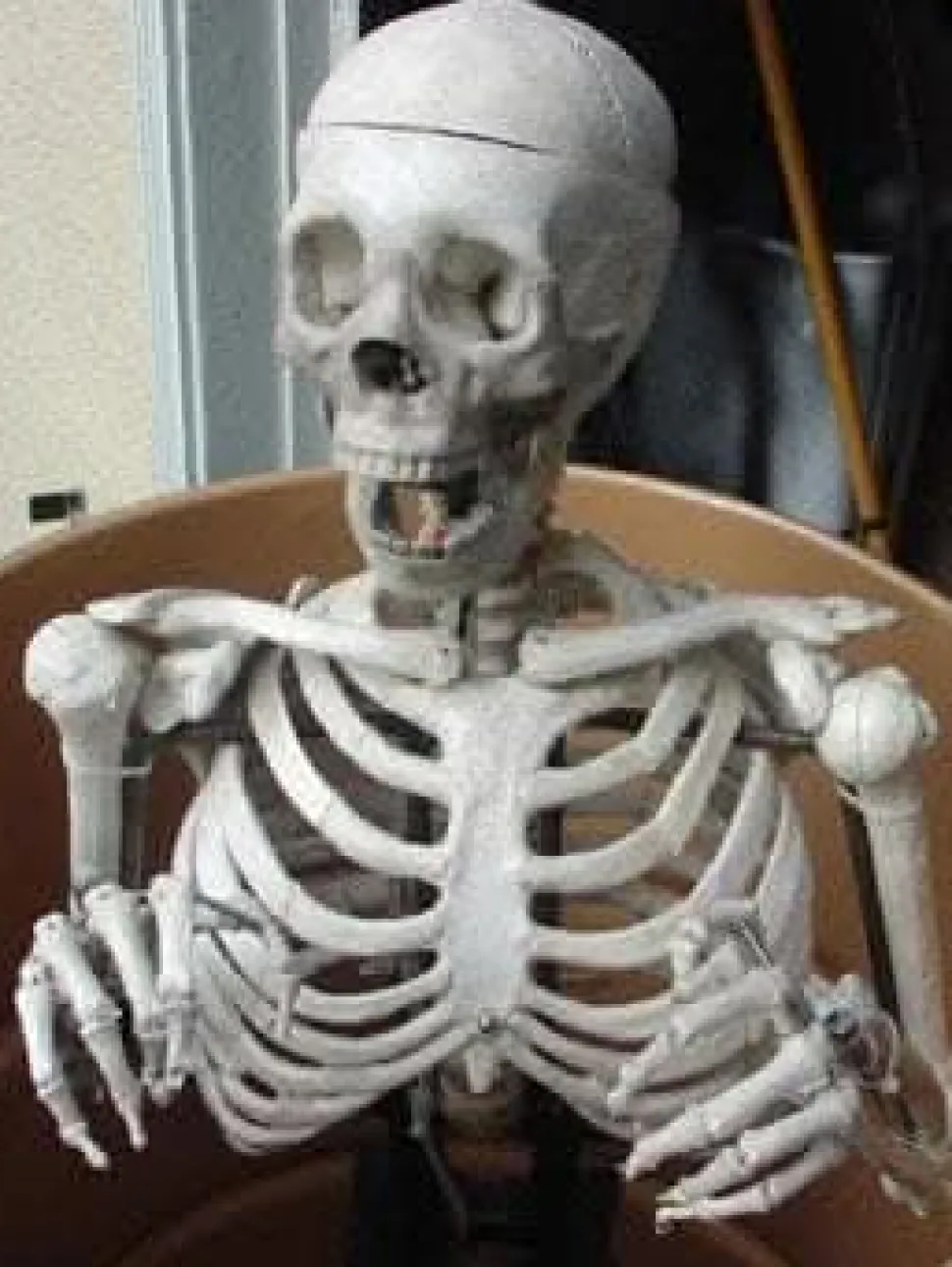 Barrel Spitter Skeleton Halloween Animatronic