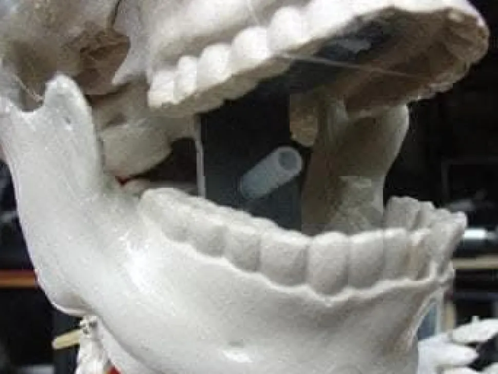 Barrel Spitter Skeleton Halloween Animatronic