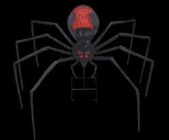8' Black Widow Spider Decoration