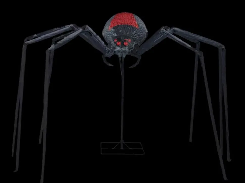 8' Black Widow Spider Decoration
