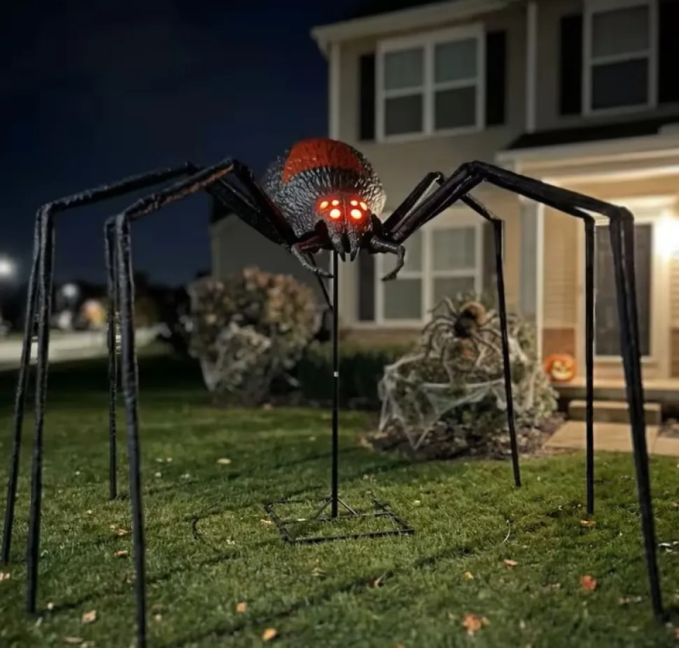 8' Black Widow Spider Decoration