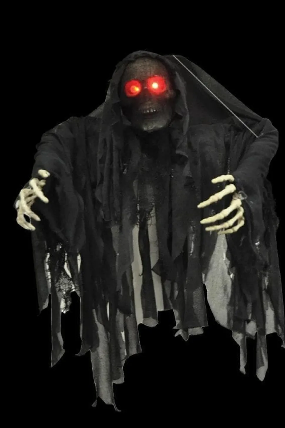 Black Wrapped Ghoul Hanging Halloween Decoration