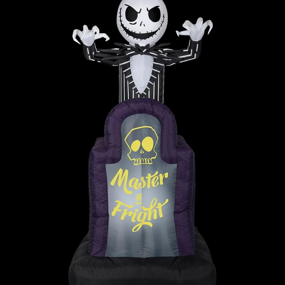 42" Blow Up Inflatable Nightmare Before Christmas Master of Fright Jack Skellington Lawn Inflatable Decoration
