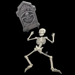 Boo! Tombstone & Skeleton Graveyard Halloween Decorations Set