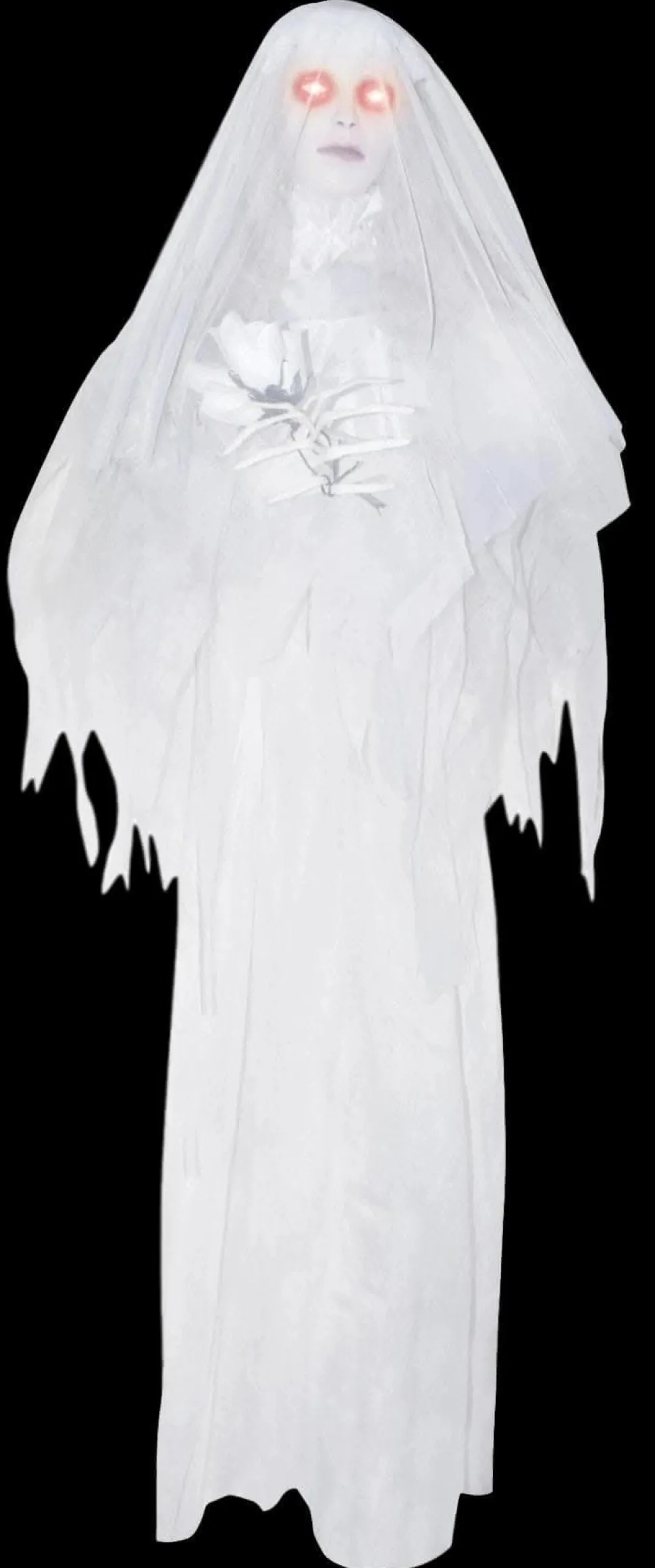 Bride with Rose Halloween Prop
