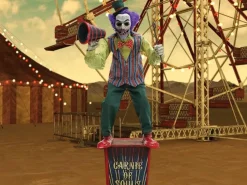 6' Carnival Barker Halloween Animatronic Decoration