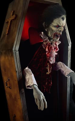 Catapult Coffin Vampire Professional Halloween Animatronic
