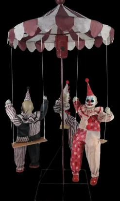 Clown Go-Round Halloween Animatronic Decoration