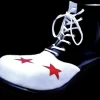 Clown Shoes - Black & White Halloween Costume Shoes