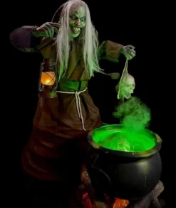Curse of the Skull Witch Halloween Animatronic Decoration