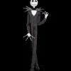 78" Deluxe Jack Skellington with Black & Purple Suit Halloween Animatronic Decoration