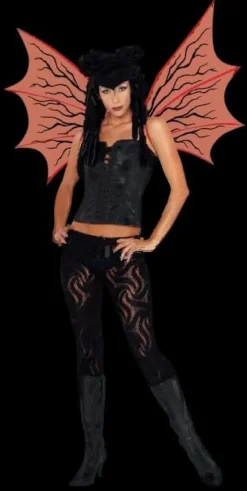 Demonette - Red w/Veins Halloween Costume Wings