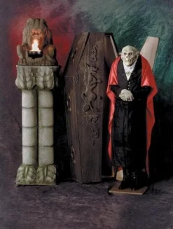 Dracula Coffin Upright Halloween Prop