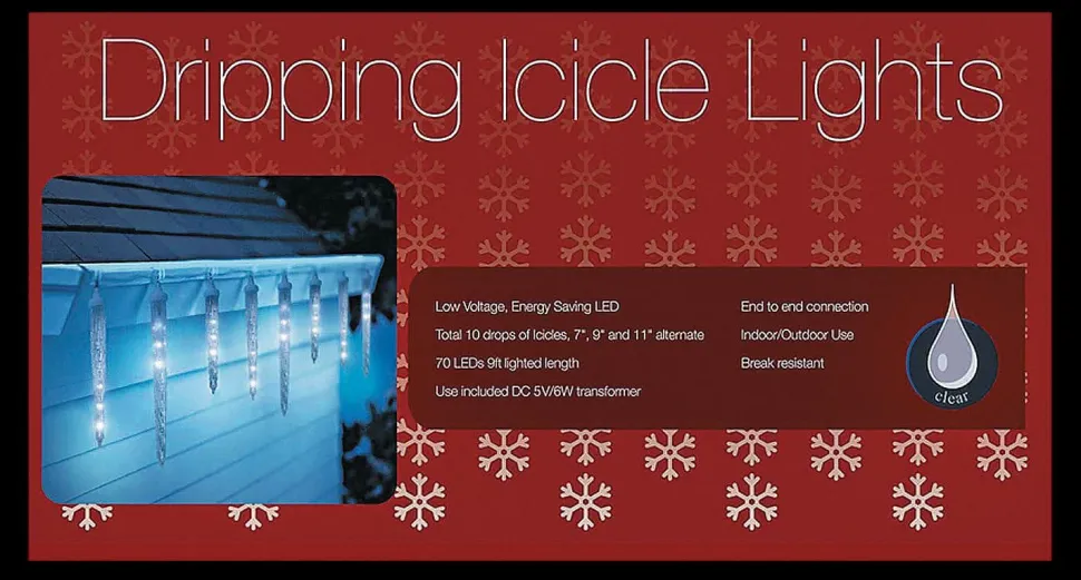 Dripping Icicle Holiday LED Lights