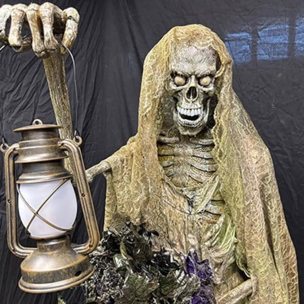 Female Mourner Skeleton Halloween Animatronic