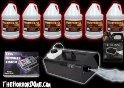 Fog Machine with Juice, Cleaning Fluid and Timer Special Effects Combo Package