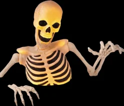 4 Foot Tall Light-Up Ground Breaking Skeleton Halloween Decoration