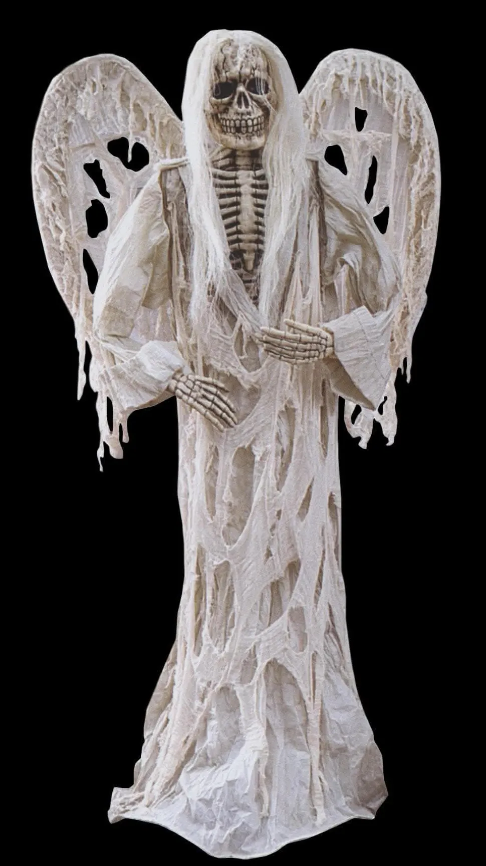 Gauze Demon with Wings Halloween Props - 72 Inch