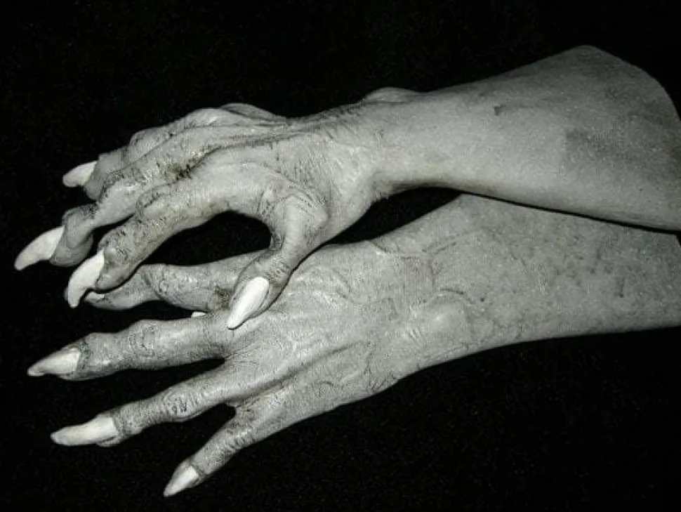 Ghost Vampire Hands Deluxe Latex Halloween Costume Gloves