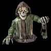 Giant Light-Up Corroded Skeleton Reaper Halloween Animatronic Decoration