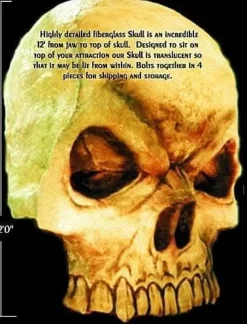 Giant Skull Haunted House Facade