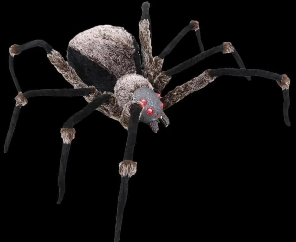 Giant Spider with LED Eyes Monster Halloween Prop