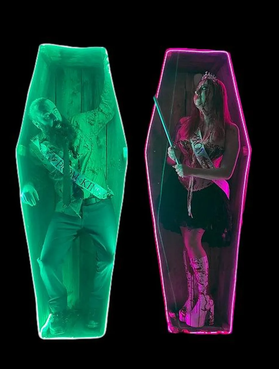 Glow Coffin Professional Halloween Prop