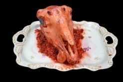 Goat on a Platter Halloween Prop