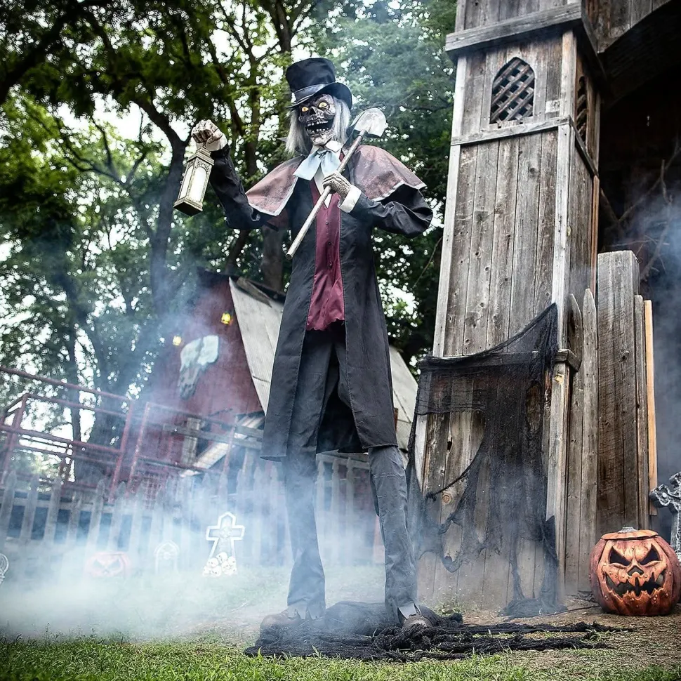8' "Graveyard Host" Halloween Animatronic Decoration