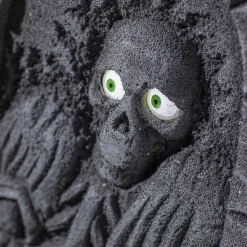 22” Gray Tombstone with Light-Up Moving Eyes Halloween Decoration