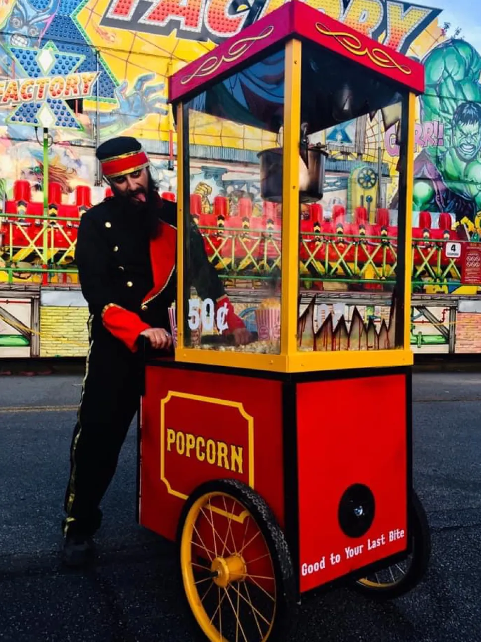 Haunted Popcorn Machine Halloween Animatronic