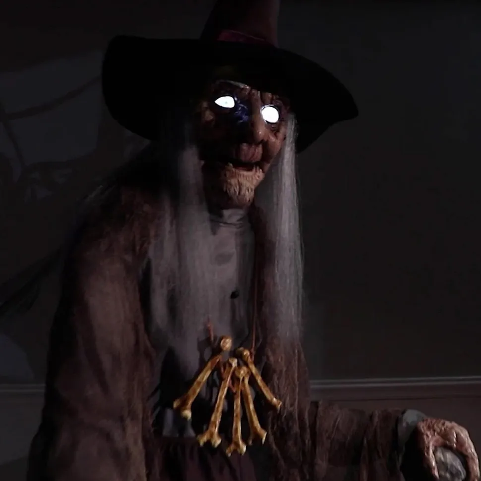 Haunted Witch Halloween Animatronic Decoration