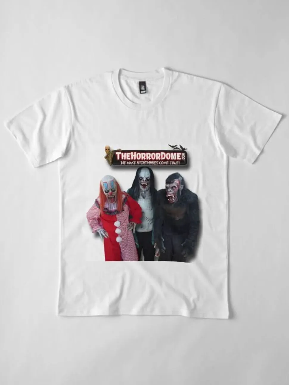 HorrorDome Logo Premium White T-Shirt