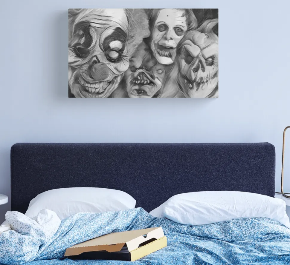 Horror Faces Canvas Print