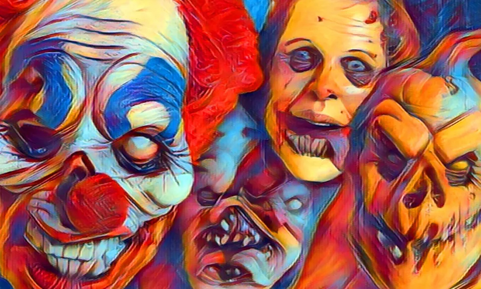 Horror Faces Poster