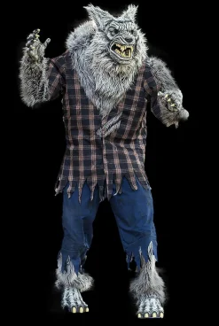 Hulking Werewolf Halloween Animatronic Decoration