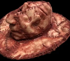 Human Skin Hat Halloween Costume Prop