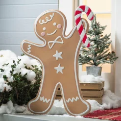 Iron Gingerbread Boy Christmas Decoration