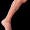 Large Male Leg Silicone Human Body Part Halloween Prop