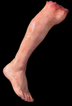 Large Male Leg Silicone Human Body Part Halloween Prop