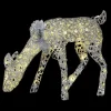 Light-Up LED Doe with Sparkle Rings Outdoor Decoration