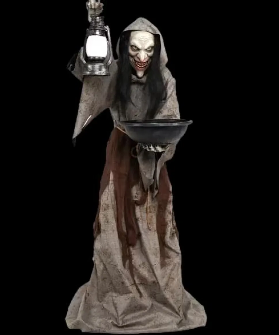 6' Light-Up Mildred the Wicked Witch Halloween Animatronic Decoration